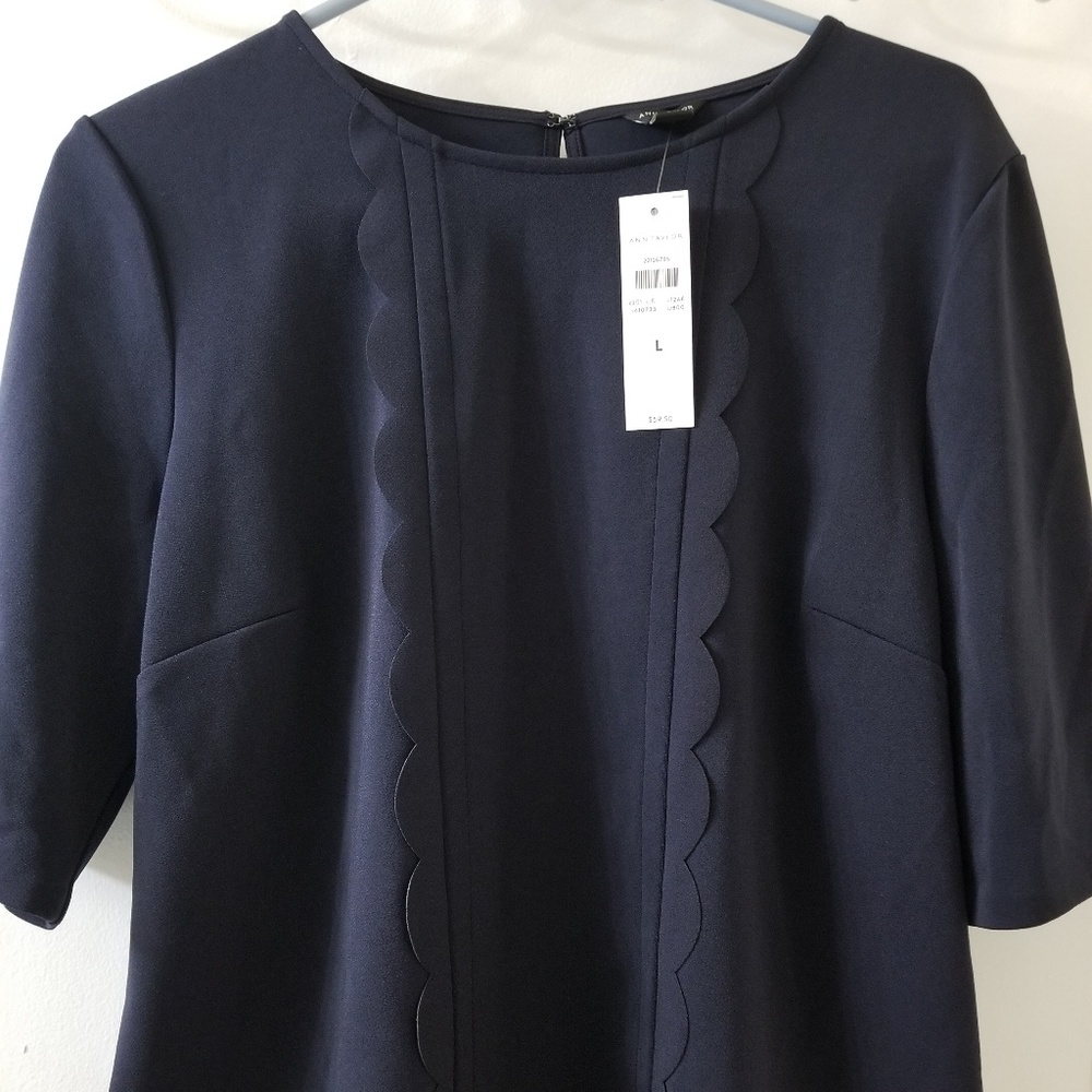 Ann Taylor Blouse, Navy